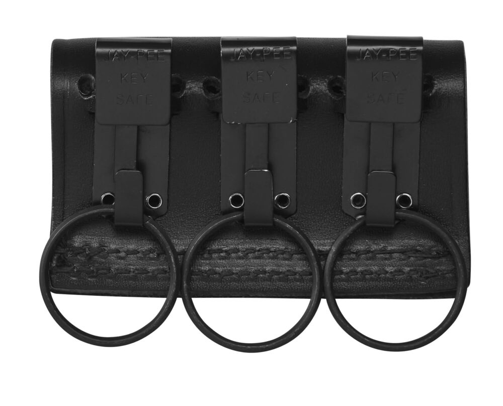 8311 Black Leather Duty Belt Key Holder, Officer Accessory, Law Enforcement